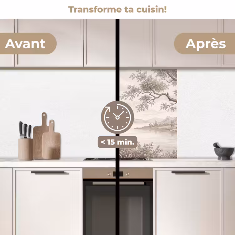 Crédence cuisine - Paysage - Montagnes - Lac - Nature — 2