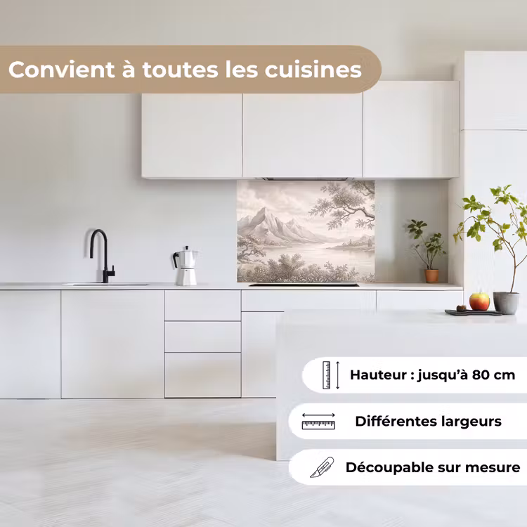 Crédence cuisine - Paysage - Montagnes - Lac - Nature — 6