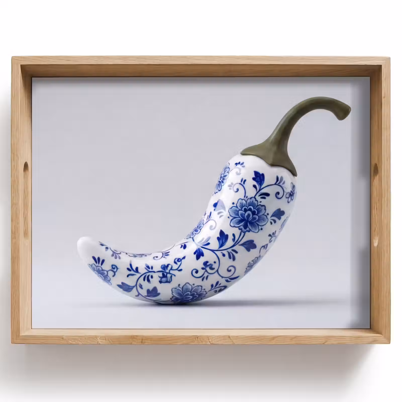 Plateau - Piment - Céramique - Bleu — 1