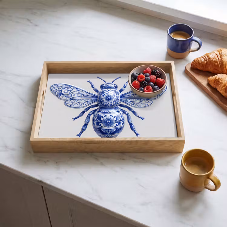 Plateau - Abeille - Moderne - Delft - Bleu — 3