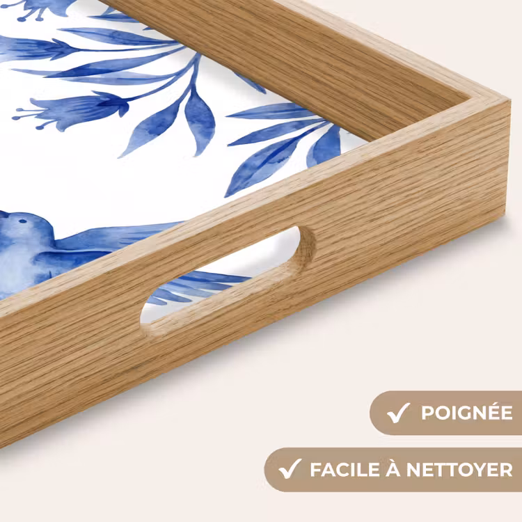Plateau - Moderne - Oiseaux - Delftware — 8