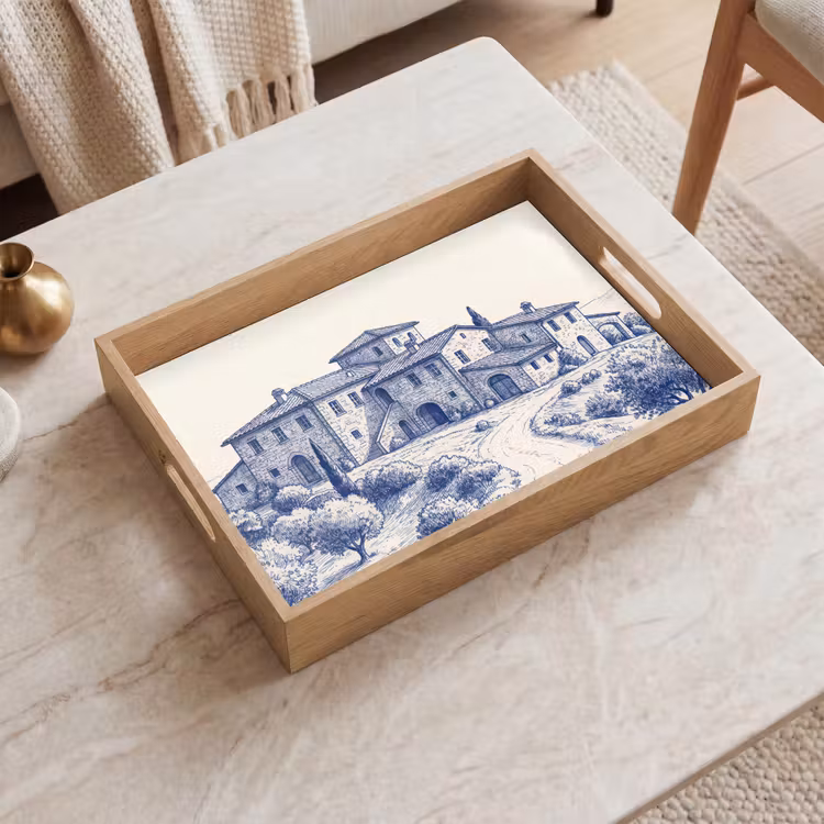 Plateau - Rustique - Domaine - Bleu — 2