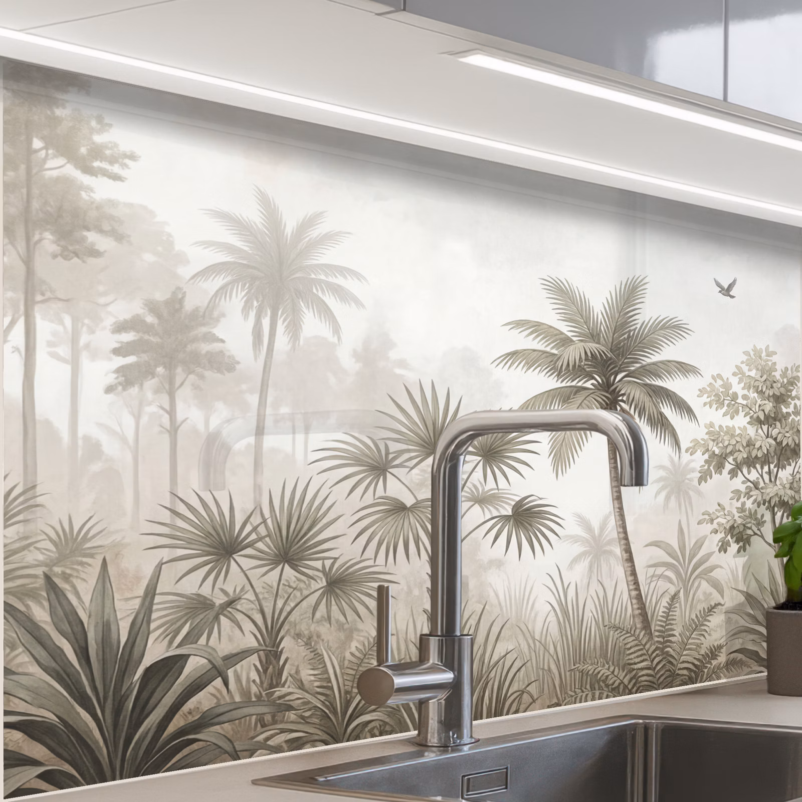 Crédence cuisine - Jungle - Palmiers - Nature — 1