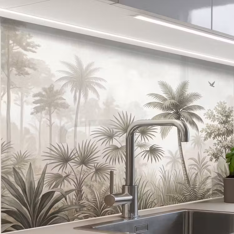 Crédence cuisine - Jungle - Palmiers - Nature — 1