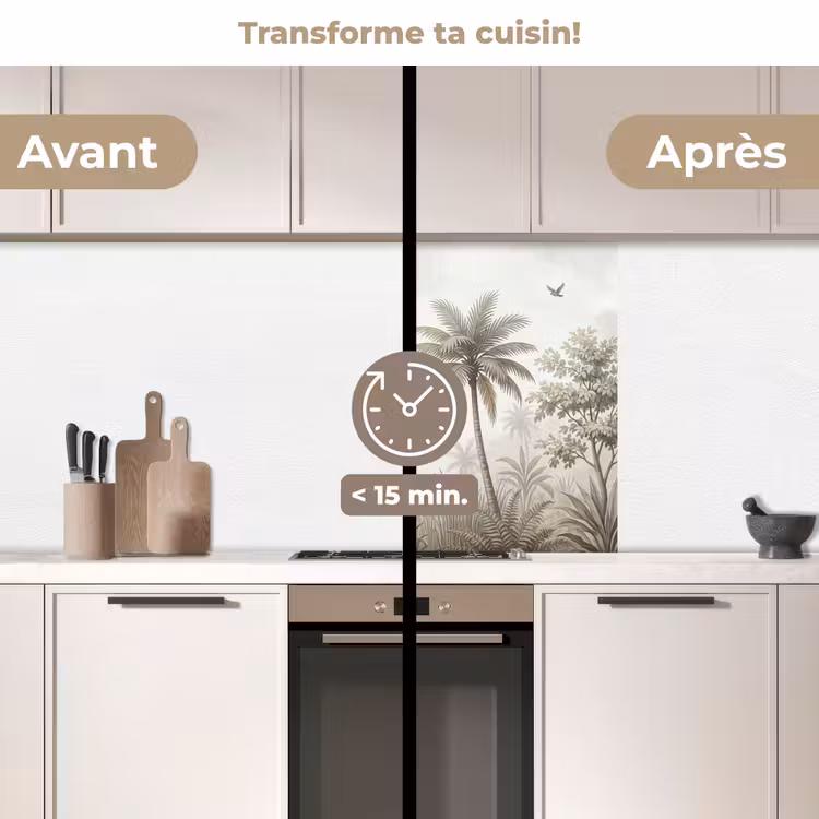 Crédence cuisine - Jungle - Palmiers - Nature — 2