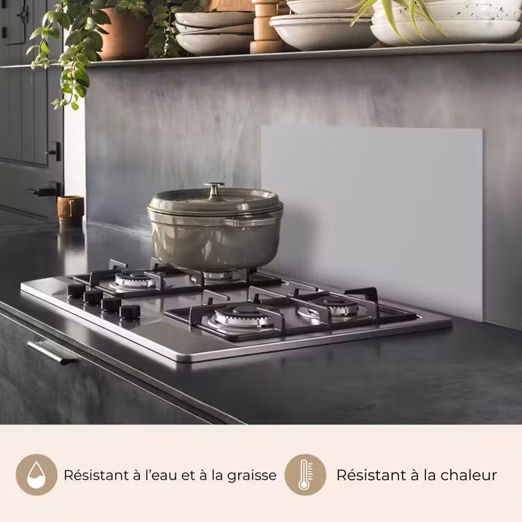 Fond de hotte - Gris - Imprimé uni — 2