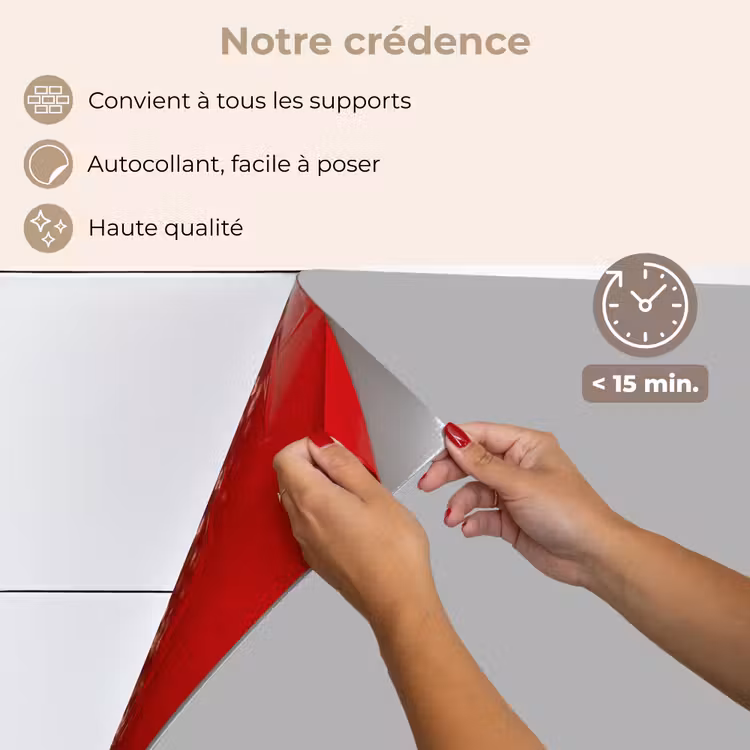 Fond de hotte - Gris - Imprimé uni — 4