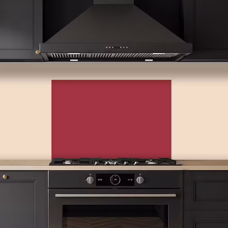 Fond de hotte - Rouge - Couleur unie — 5
