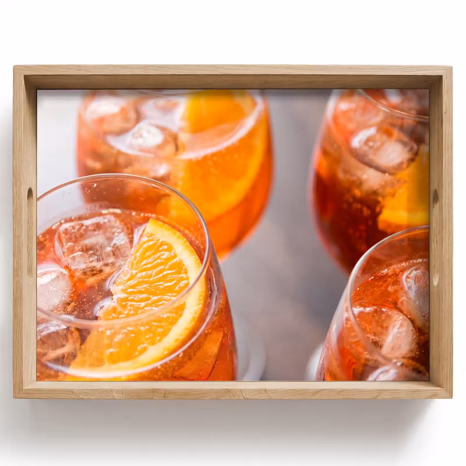 Plateau - Boisson - Orange - Glace - Été - Orange — 1