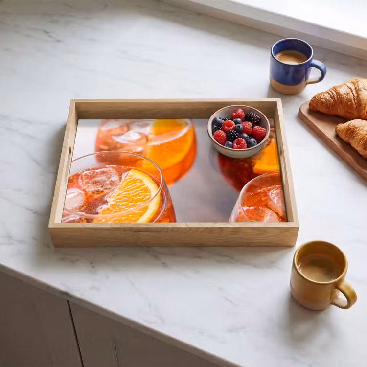 Plateau - Boisson - Orange - Glace - Été - Orange — 3