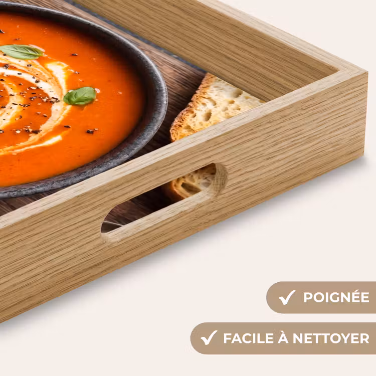 Plateau - Cuisine - Soupe - Basilic - Rustique - Rouge — 8