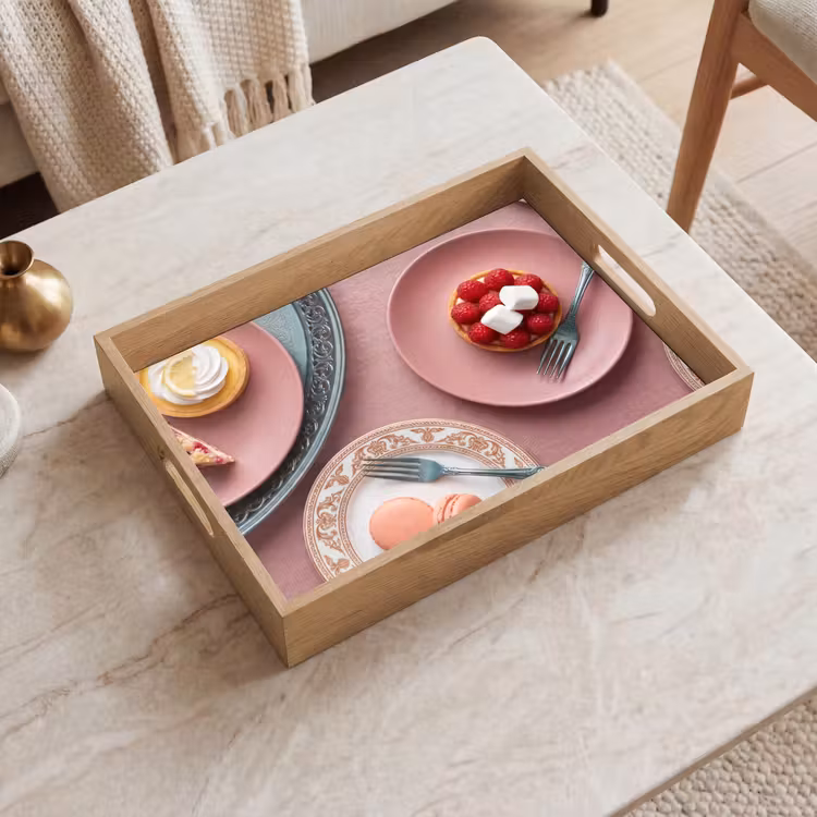 Plateau - Dessert - Gâteau - Pâtisserie - Sucré - Rose — 2