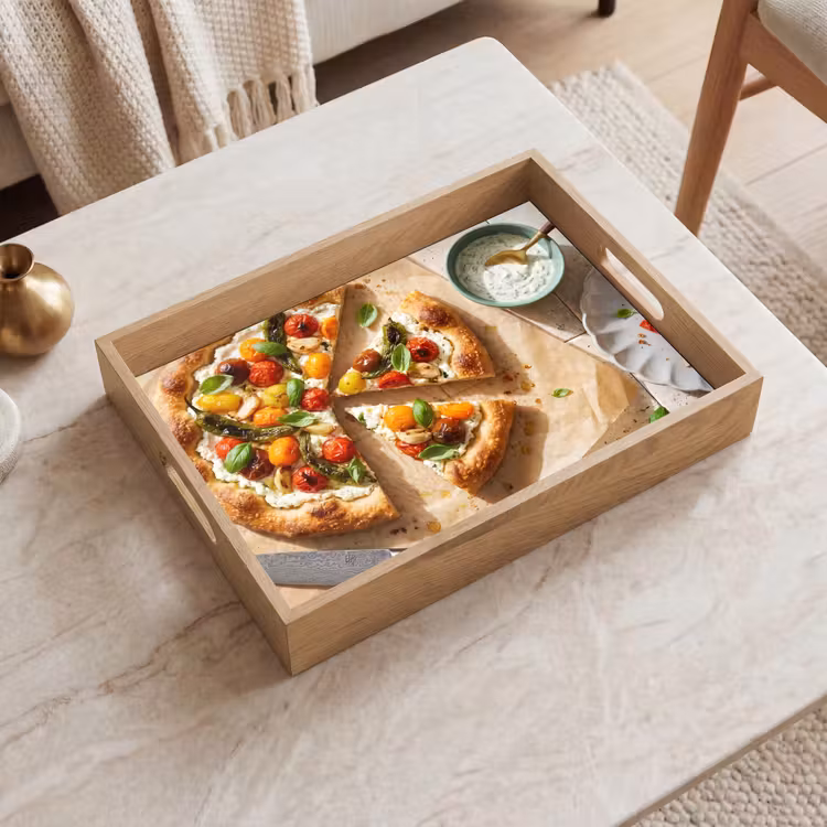 Plateau - Nourriture - Tomates - Basilic - Repas - Frais — 2