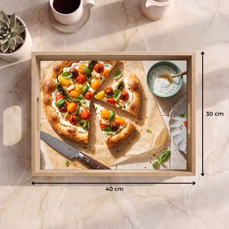 Plateau - Nourriture - Tomates - Basilic - Repas - Frais — 7