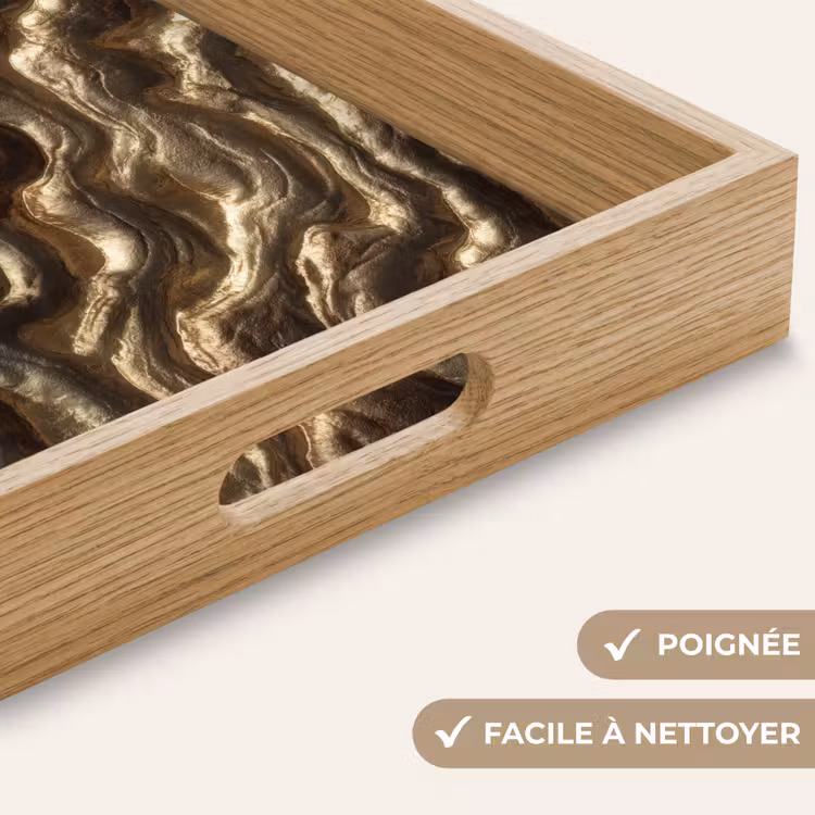 Plateau - Relief - Vagues - Abstrait - Or bronze — 8