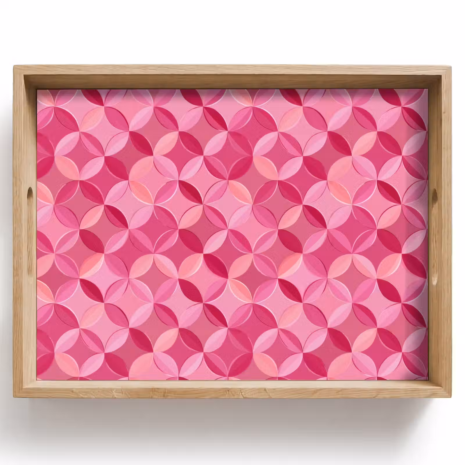 Plateau - Géométrique - Mosaïque - Moderne - Rose — 1