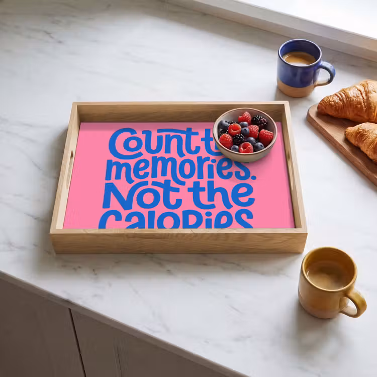 Plateau - Souvenirs - Rose - Bleu - Citation — 3