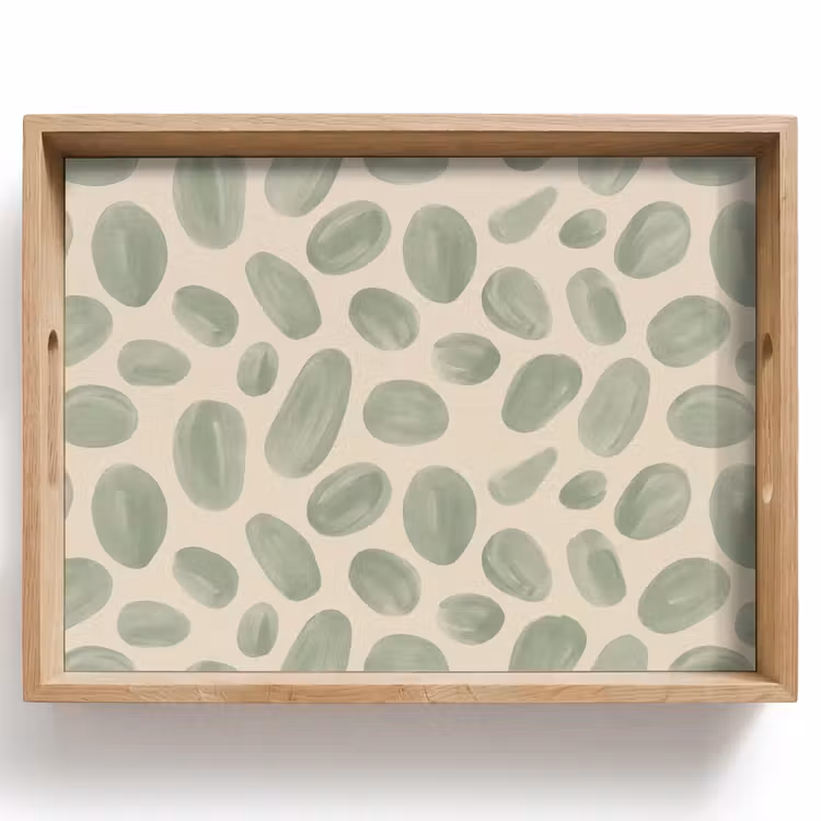 Plateau - Résumé - Motif - Organique - Vert - Moderne — 1