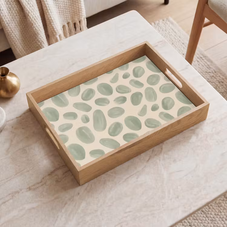 Plateau - Résumé - Motif - Organique - Vert - Moderne — 2