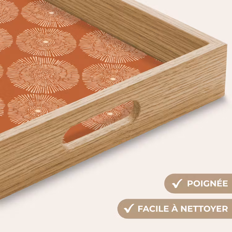 Plateau - Cercles - Graphisme - Motif - Terracotta — 8