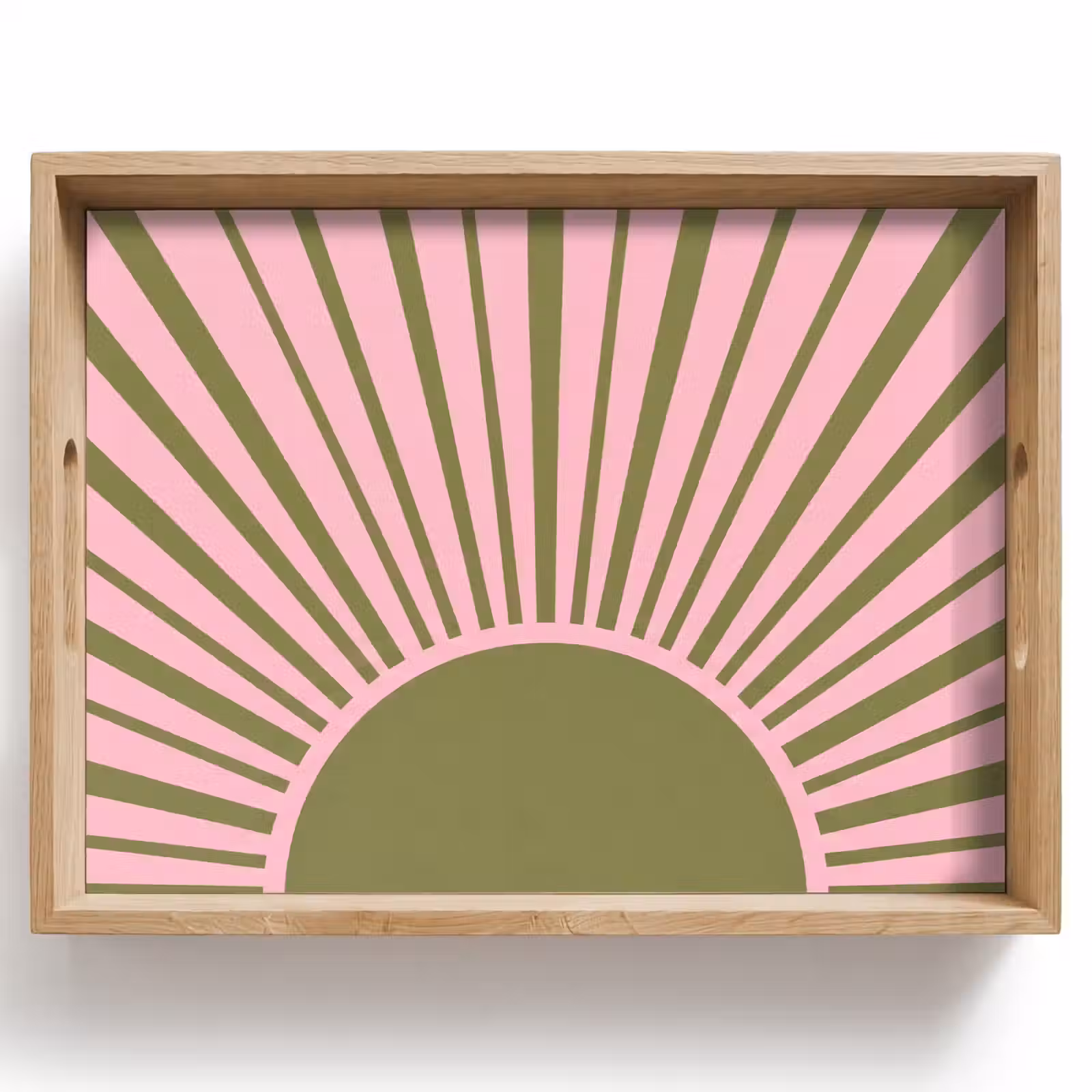 Plateau - Résumé - Rayons - Graphique - Rose - Vert — 1