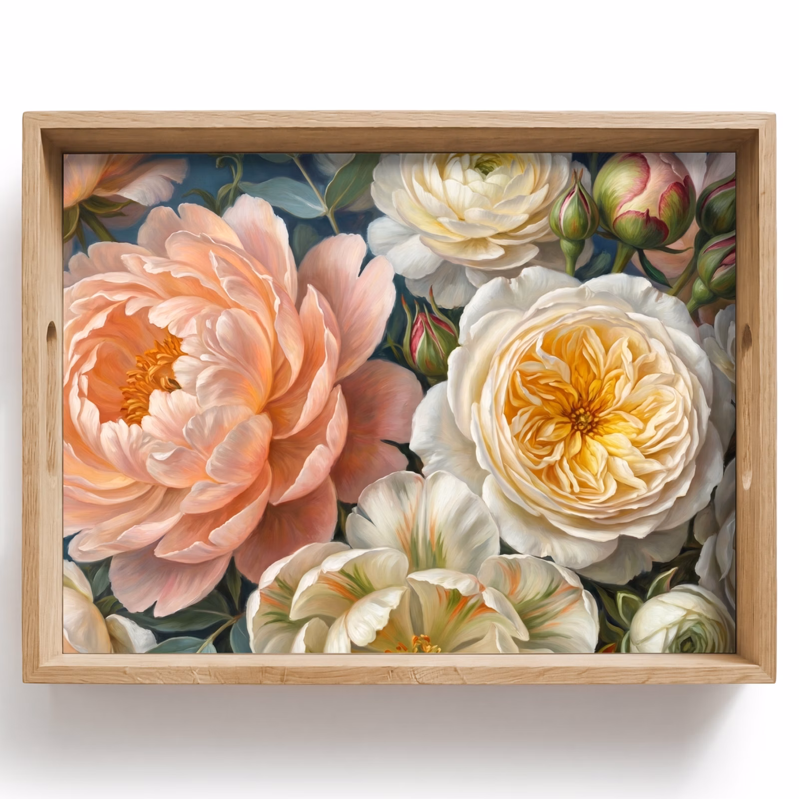 Plateau - Fleurs - Bouquet - Nature - Classique - Coloré — 1