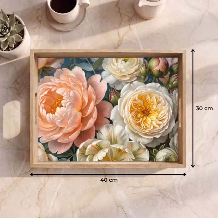 Plateau - Fleurs - Bouquet - Nature - Classique - Coloré — 7