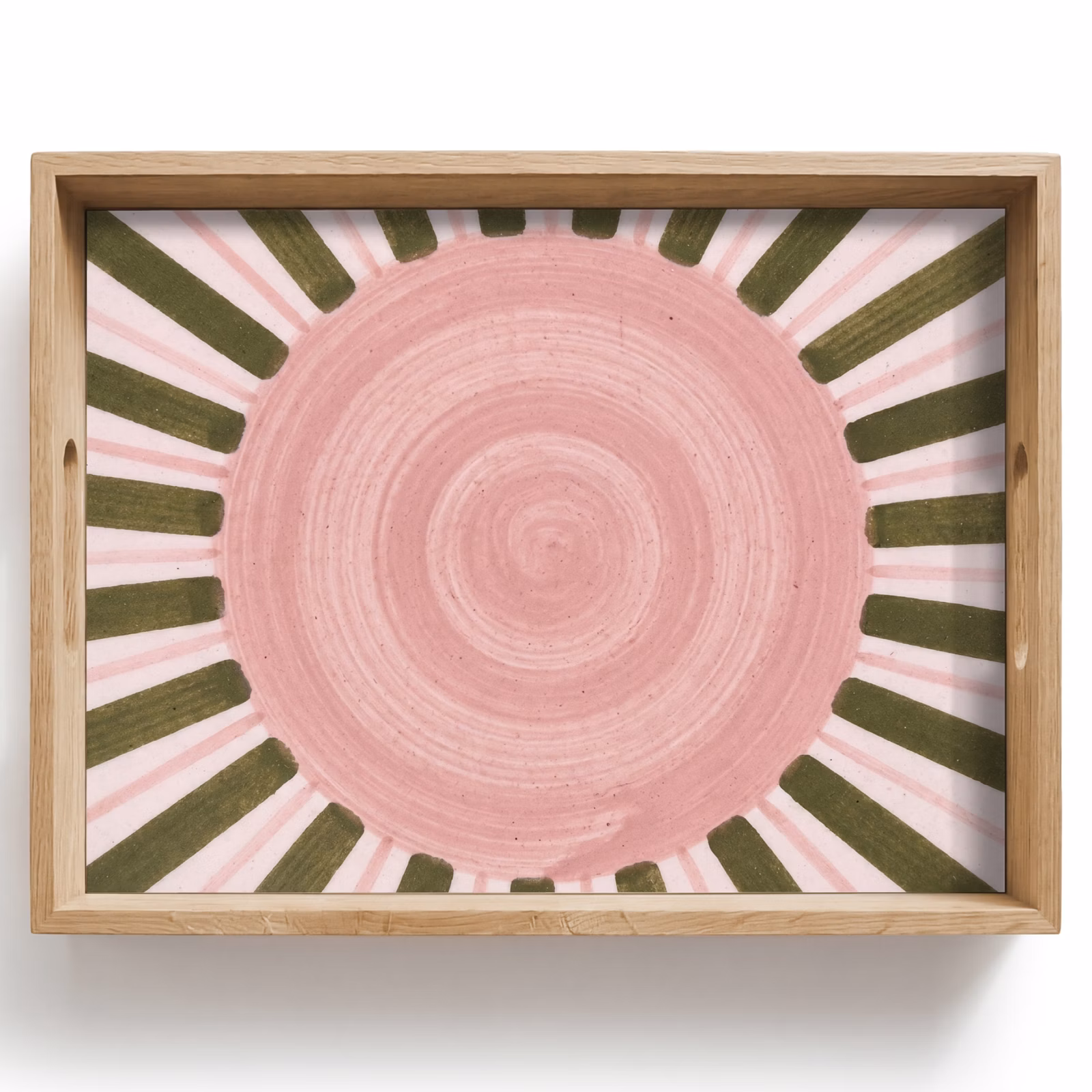 Plateau - Motif - Cercle - Rayons - Abstrait - Rose — 1