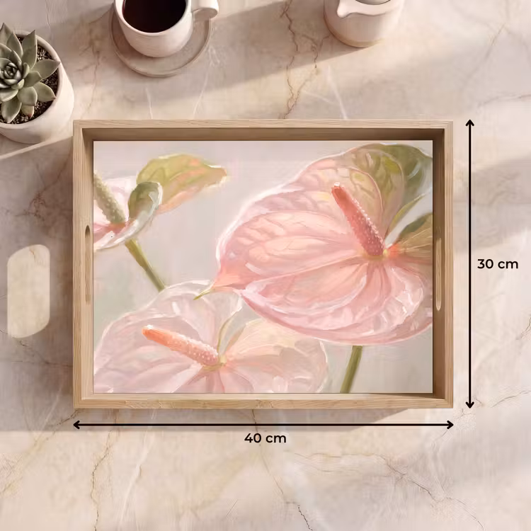 Plateau - Fleurs - Pastel - Abstrait - Nature - Vert — 7