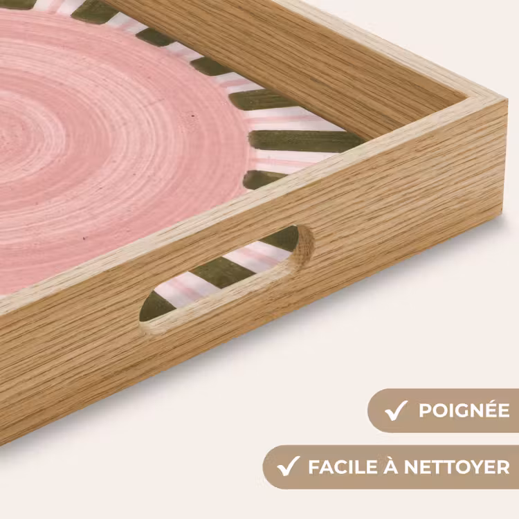 Plateau - Motif - Cercle - Rayons - Abstrait - Rose — 8