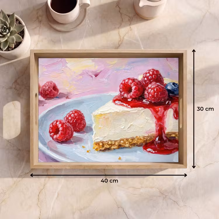 Plateau - Nourriture - Cheesecake - Baies - Abstrait - Rose — 7