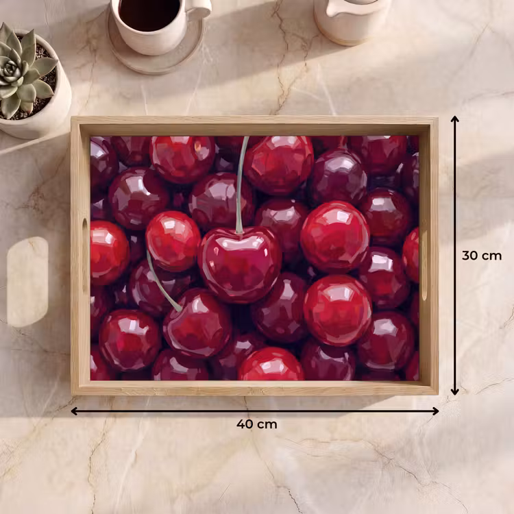 Plateau - Fruits - Cerises - Nourriture - Moderne - Rouge — 7