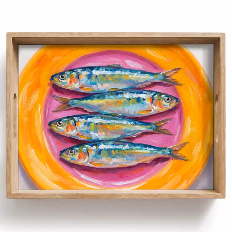 Plateau - Poisson - Quatre - Nourriture - Moderne - Coloré — 1