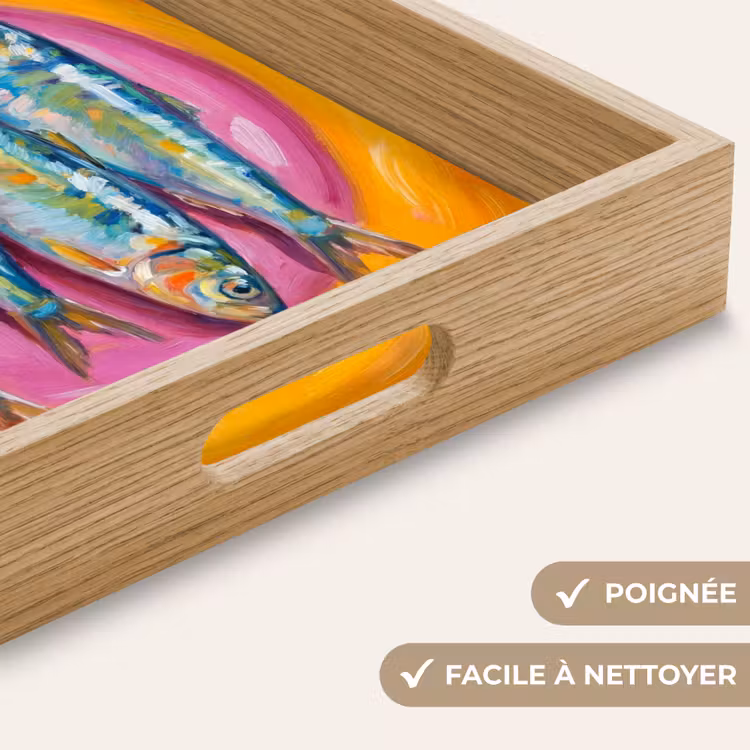 Plateau - Poisson - Quatre - Nourriture - Moderne - Coloré — 8