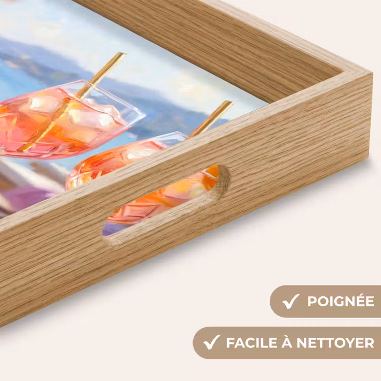 Plateau - Boissons - Verres - Plage - Été - Orange — 8