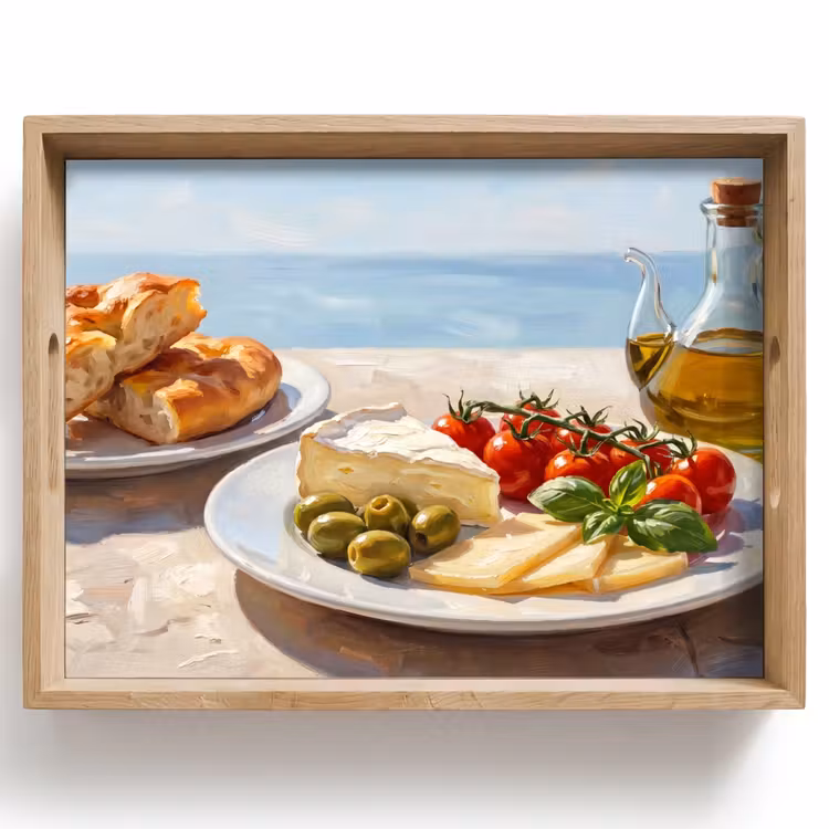Plateau - Cuisine - Méditerranée - Nature - Peinture — 1
