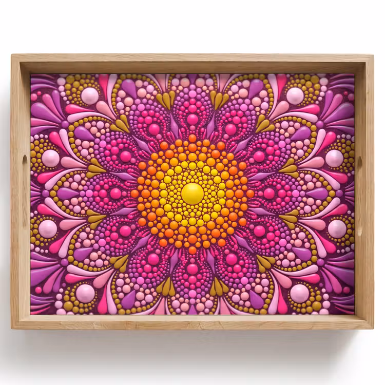 Plateau - Motif - Poids - Abstrait - Coloré — 1