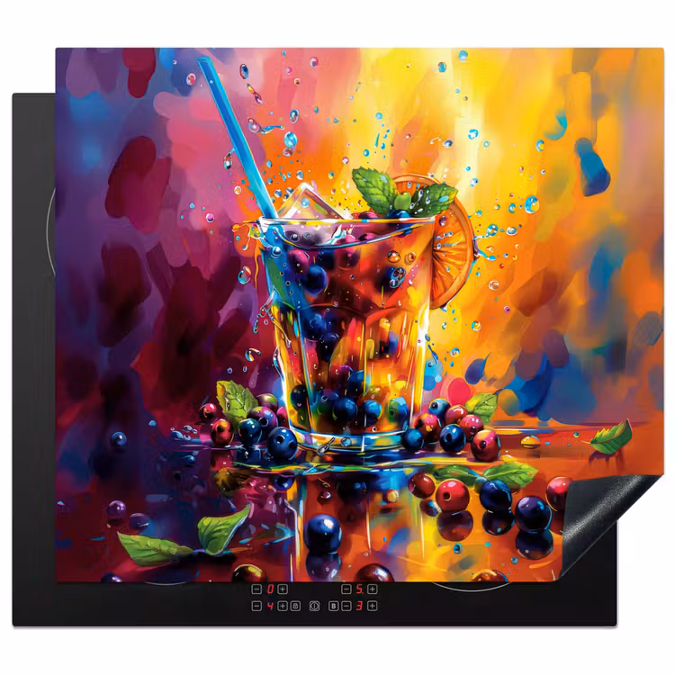 Protection plaque induction - Explosion de fruits et de couleurs — 1