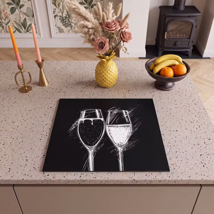 Protection plaque induction - Toast noir et blanc — 3