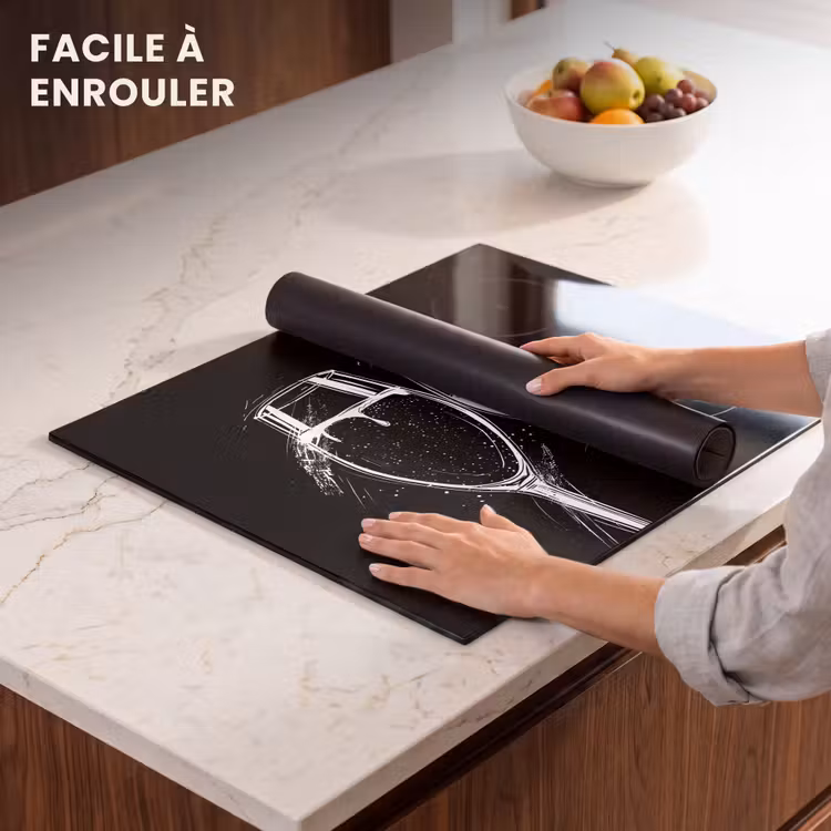 Protection plaque induction - Toast noir et blanc — 6