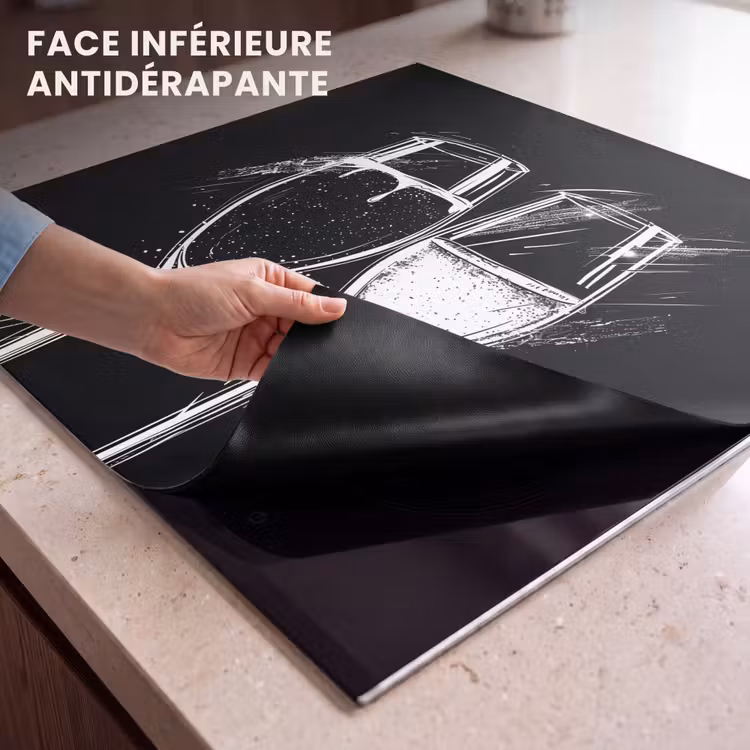 Protection plaque induction - Toast noir et blanc — 7