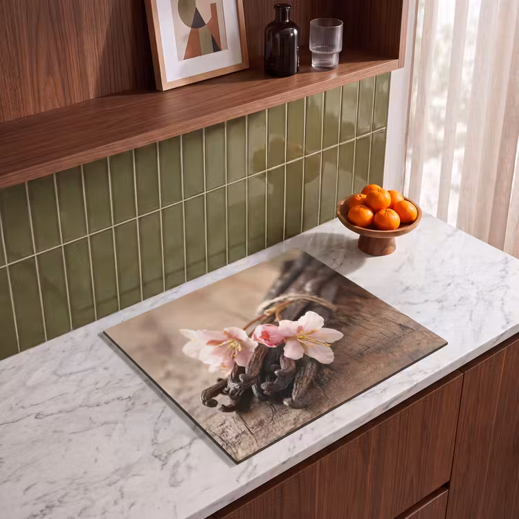 Protection plaque induction - Vanille et fleurs — 4