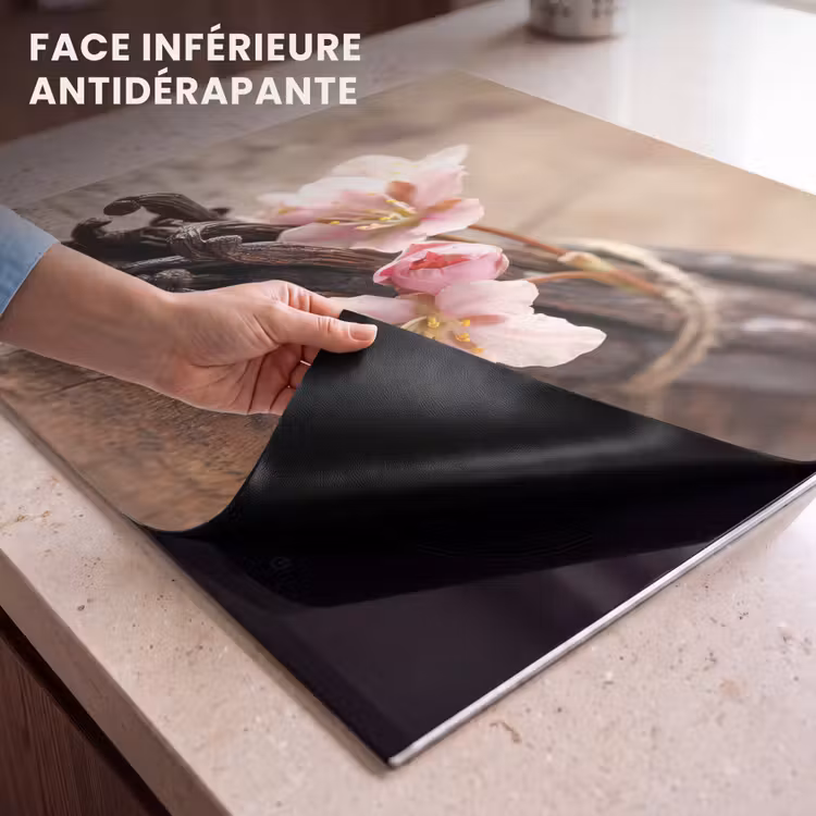 Protection plaque induction - Vanille et fleurs — 7