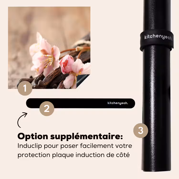 Protection plaque induction - Vanille et fleurs — 8