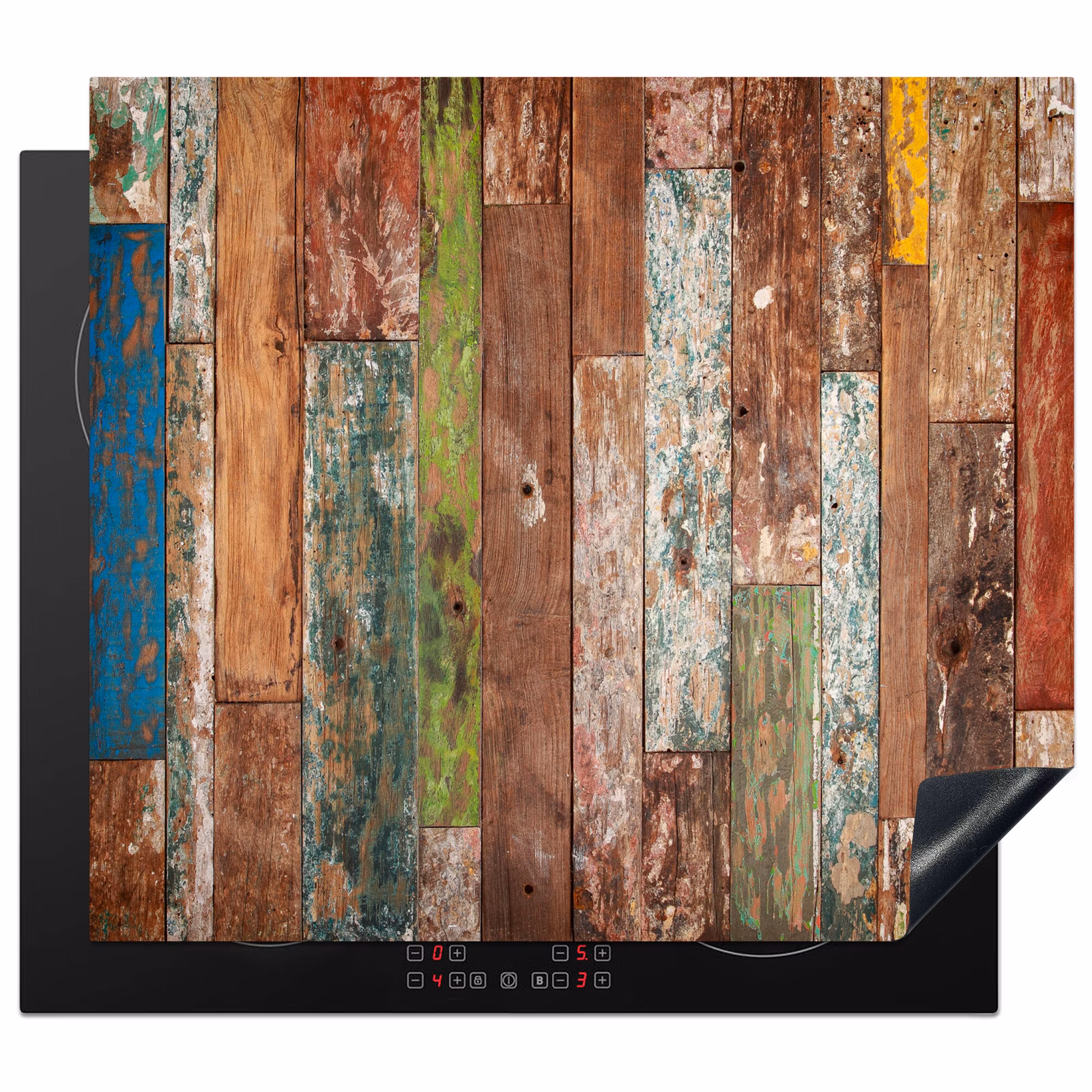 Protection plaque induction - Bois coloré et altéré — 1