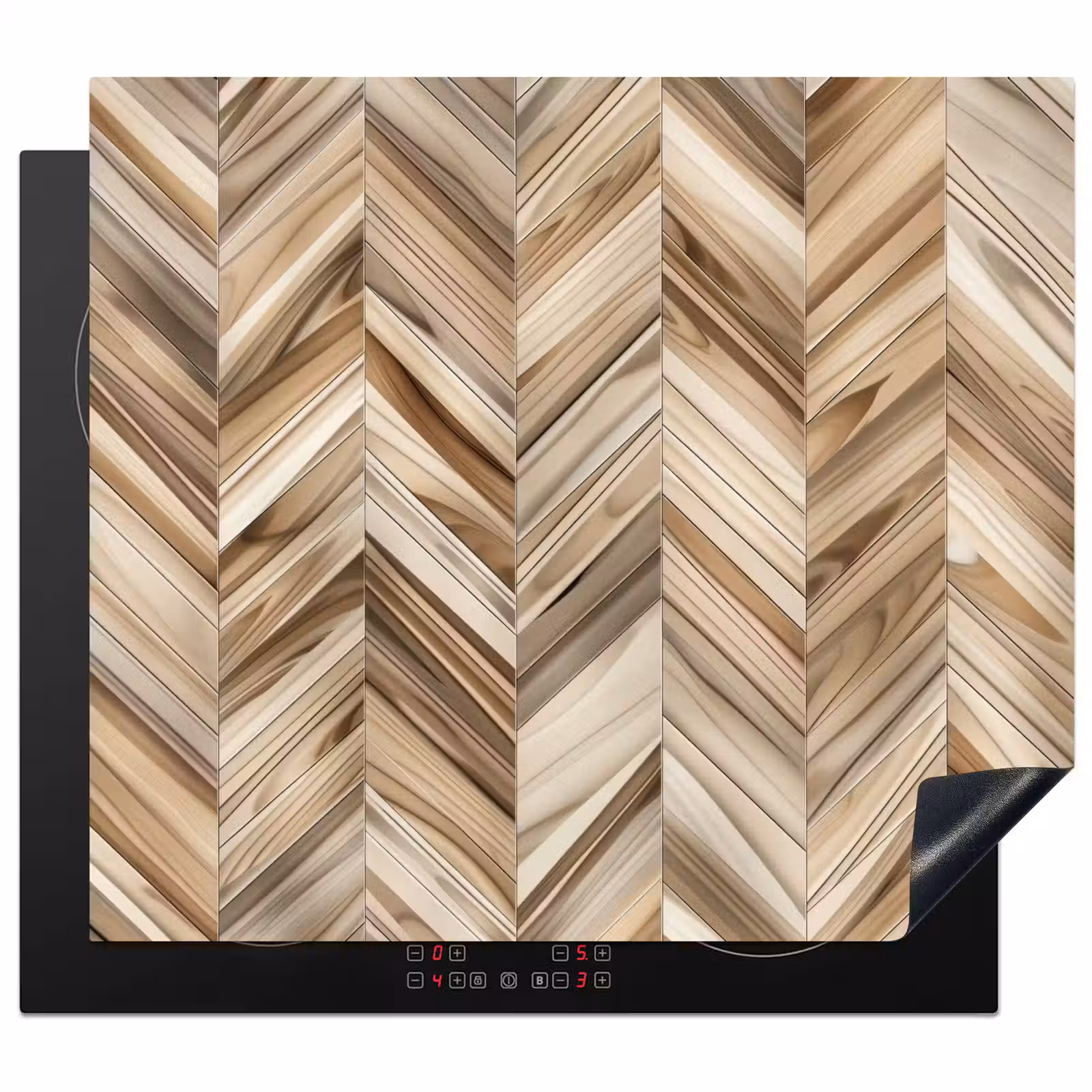 Protection plaque induction - Sunburst en bois — 1