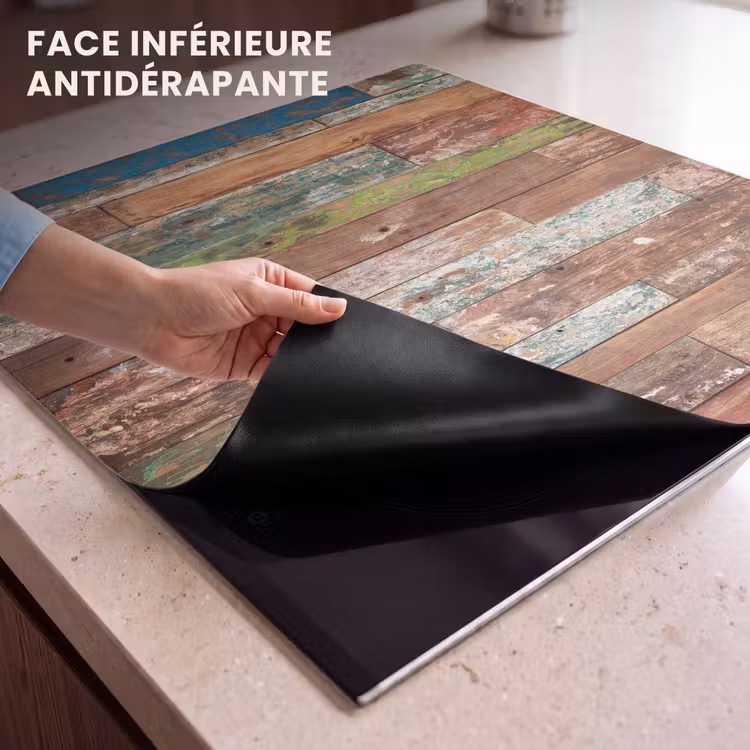 Protection plaque induction - Bois coloré et altéré — 7