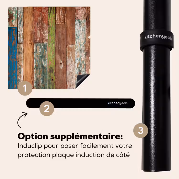 Protection plaque induction - Bois coloré et altéré — 8