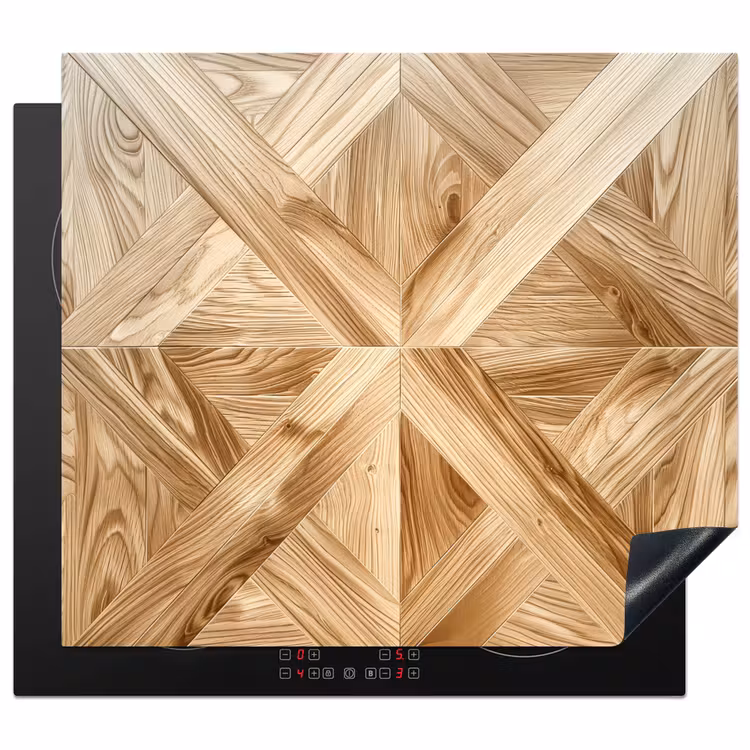 Protection plaque induction - Différents grains de bois en chevrons — 1
