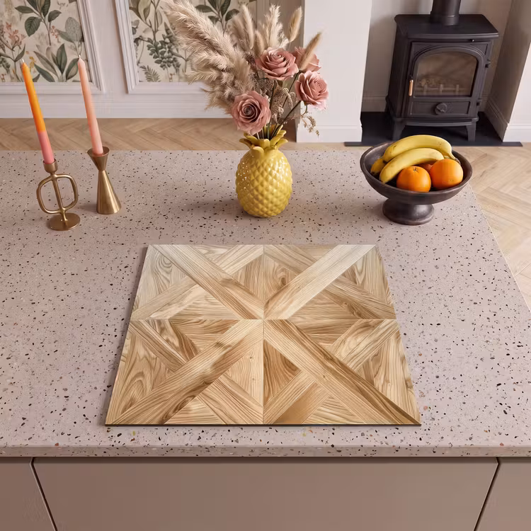 Protection plaque induction - Différents grains de bois en chevrons — 3